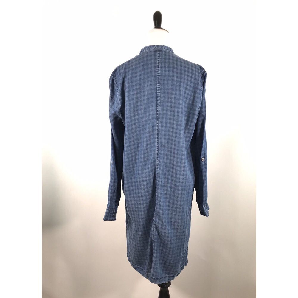 NWT J Jill Denim Womens Chambray Lyocell Dress Size M Button Up Tab Sleeve - Picture 2 of 8